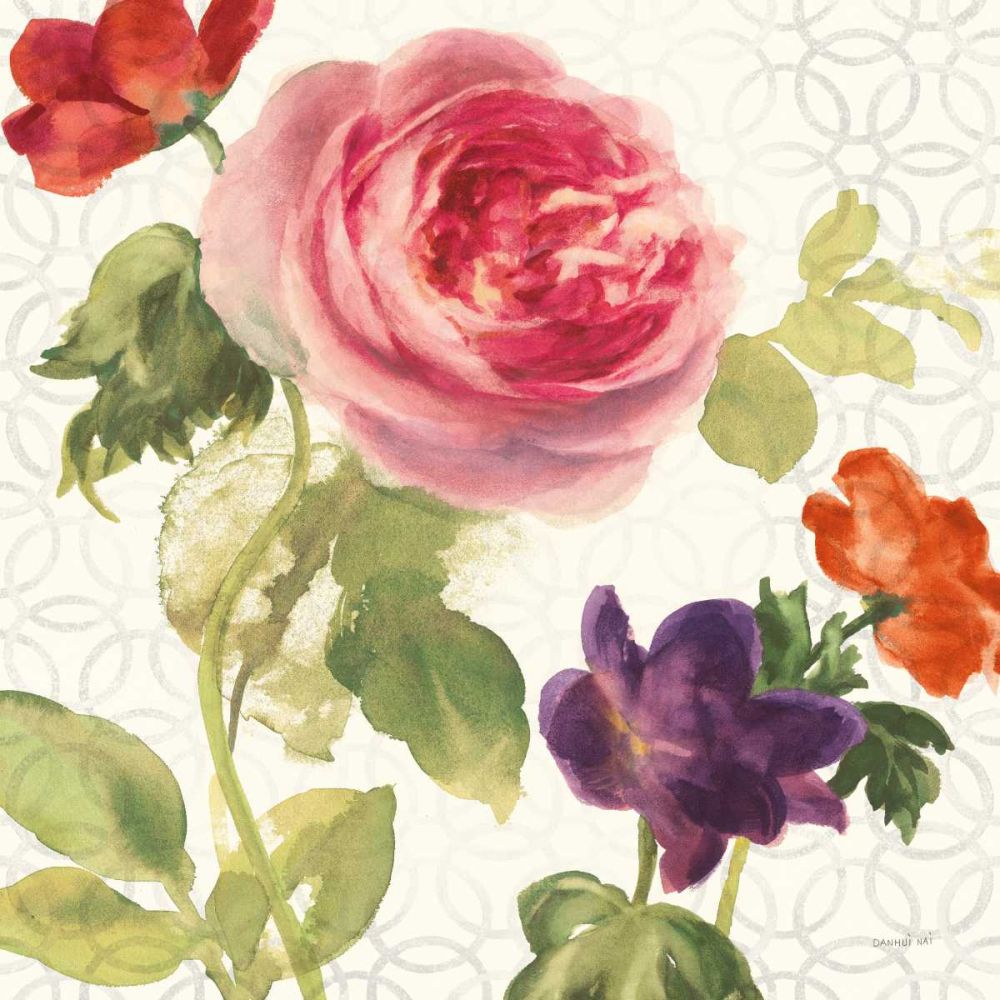 Watercolor Floral IV art print by Danhui Nai for $57.95 CAD