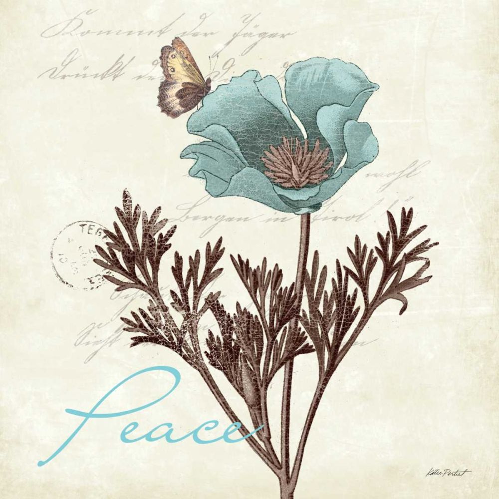 Touch of Blue IPeace art print by Katie Pertiet for $57.95 CAD