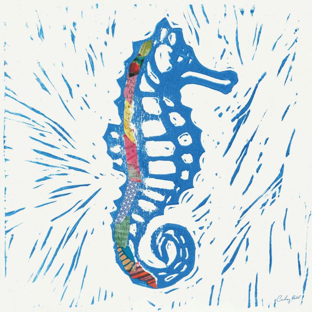 Sea Creature Sea Horse Color art print by Courtney Prahl for $57.95 CAD