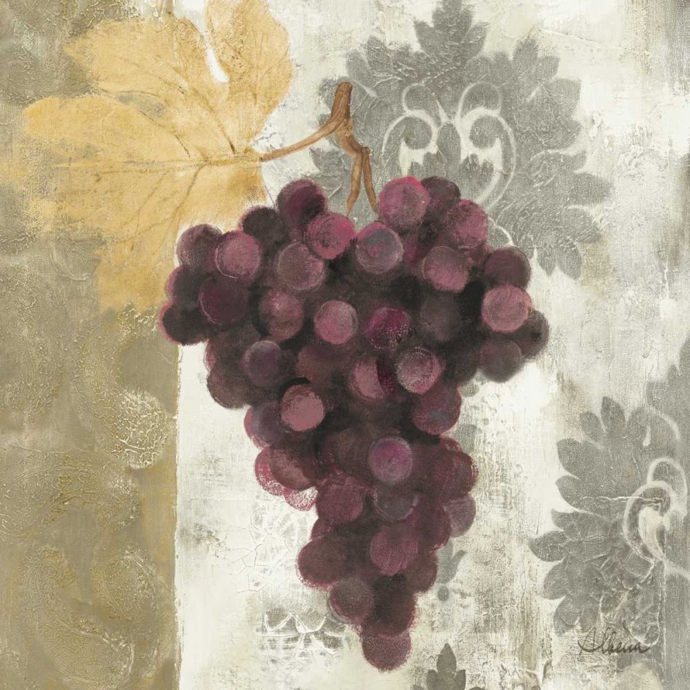 Acanthus and Paisley With Grapes  I art print by Albena Hristova for $57.95 CAD