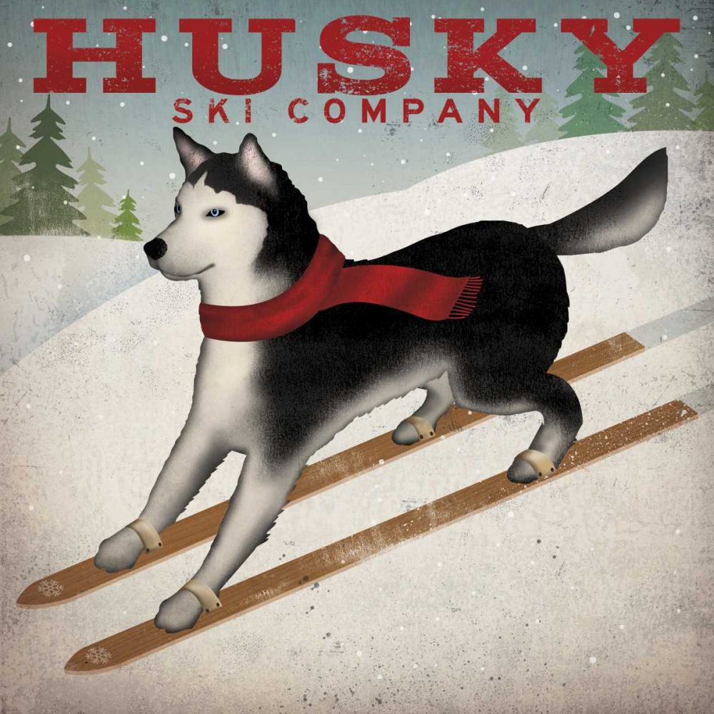 Husky Ski Co. art print by Ryan Fowler for $57.95 CAD
