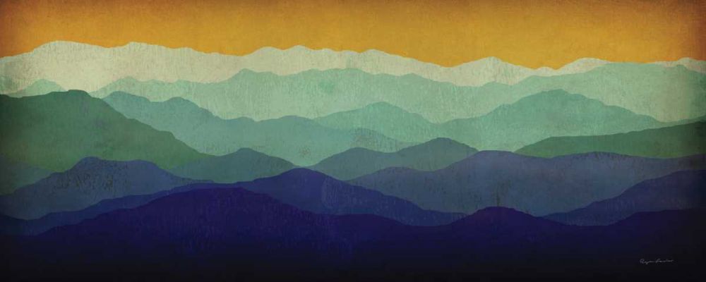 Yellow Sky Mountains art print by Ryan Fowler for $57.95 CAD