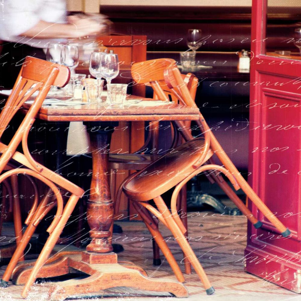 Paris Cafe Letter art print by Sue Schlabach for $57.95 CAD