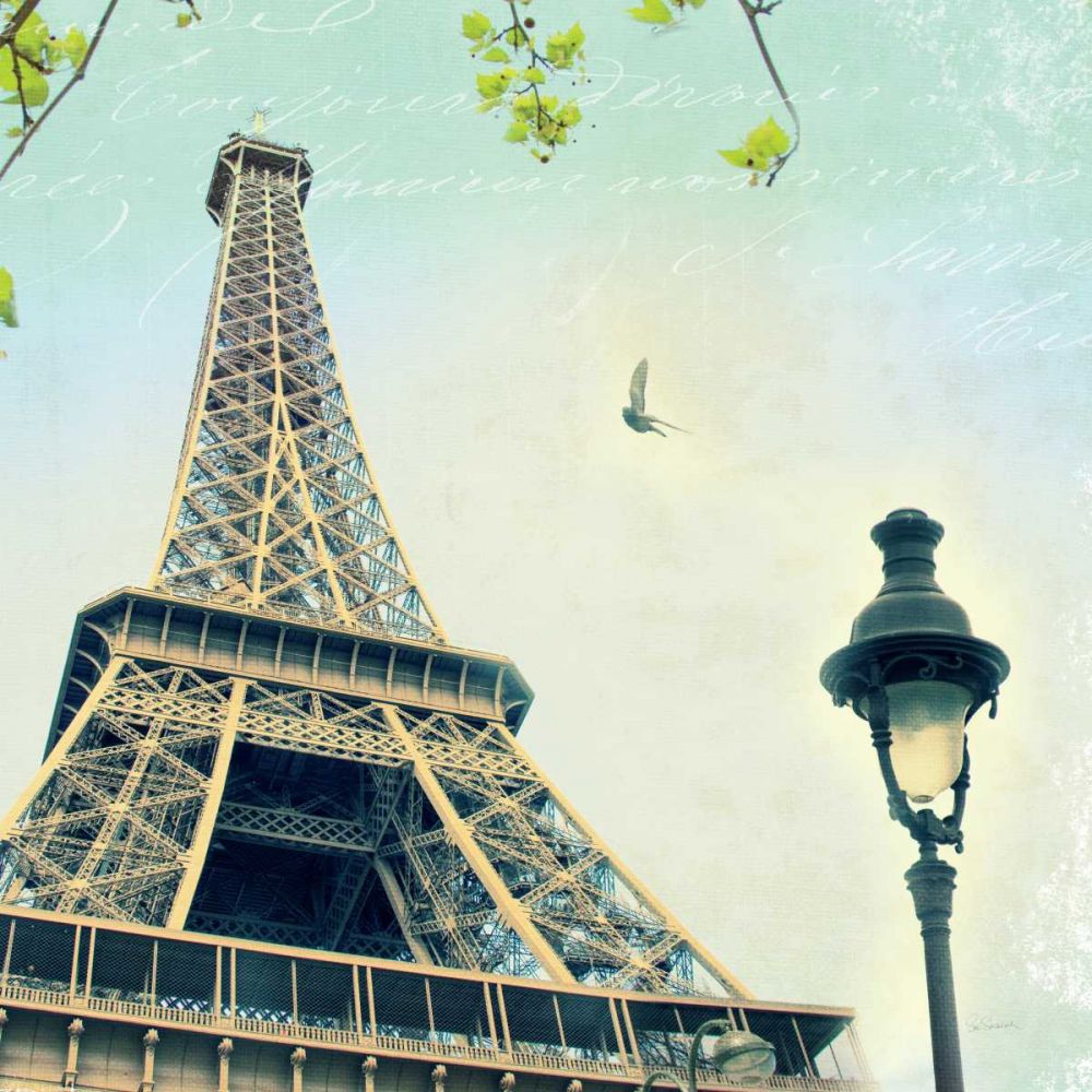 Paris Eiffel Letter art print by Sue Schlabach for $57.95 CAD