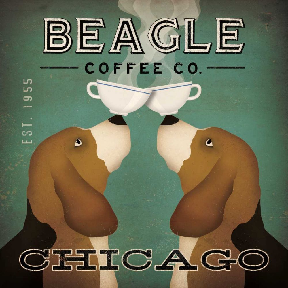 Beagle Coffee Co Chicago art print by Ryan Fowler for $57.95 CAD