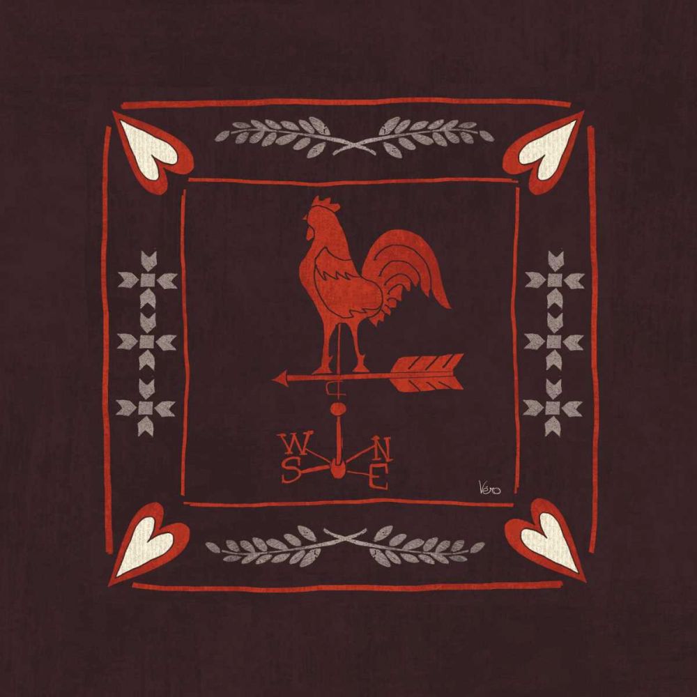 Little Red Farm Tile IV art print by Veronique Charron for $57.95 CAD