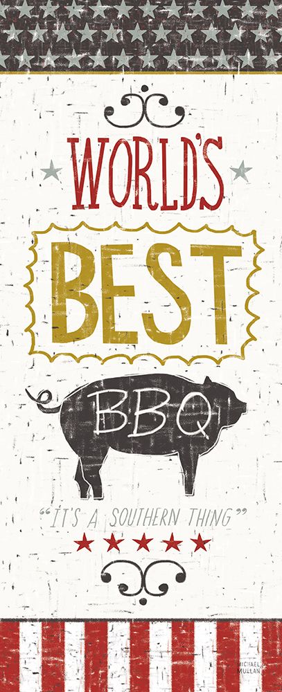 Southern Pride Best BBQ Panel art print by Michael Mullan for $57.95 CAD