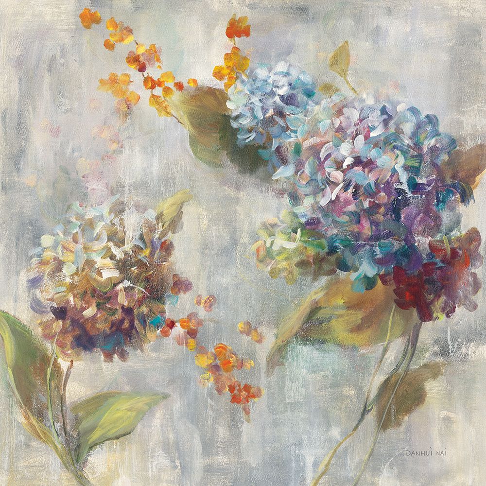 Autumn Hydrangea II art print by Danhui Nai for $57.95 CAD