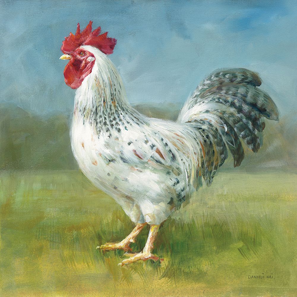 Noble Rooster IV art print by Danhui Nai for $57.95 CAD
