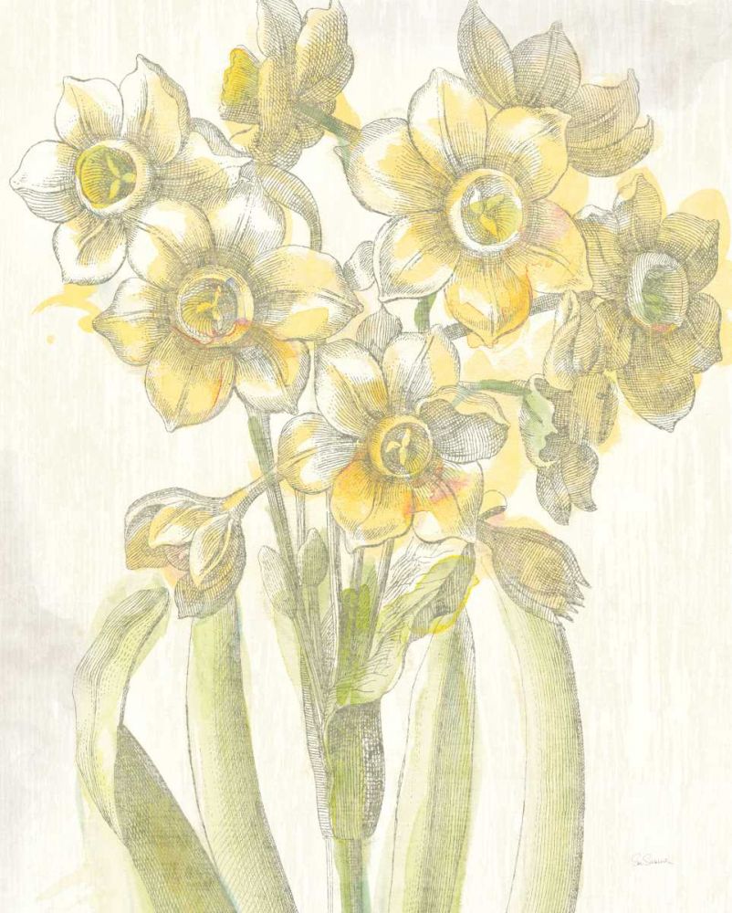 Belle Fleur Yellow IV Crop art print by Sue Schlabach for $57.95 CAD