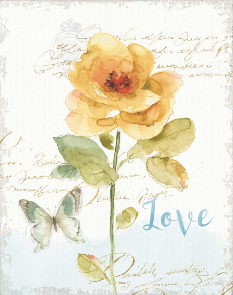 Rainbow Seeds Floral VIII Love art print by Lisa Audit for $57.95 CAD