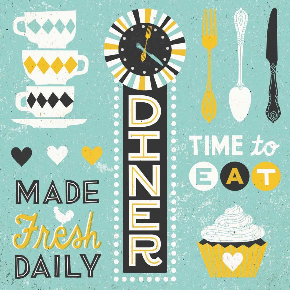 Retro Diner Collection Pattern Master art print by Michael Mullan for $57.95 CAD
