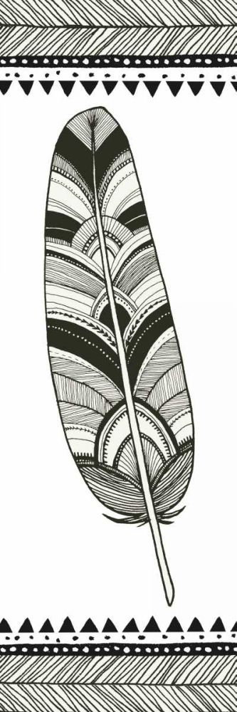 Geo Feathers I  art print by Sara Zieve Miller for $57.95 CAD