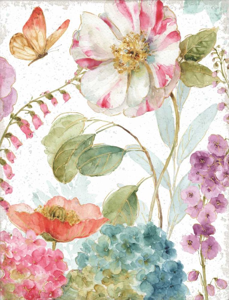 Rainbow Seeds Flowers II Crop on Wood art print by Lisa Audit for $57.95 CAD