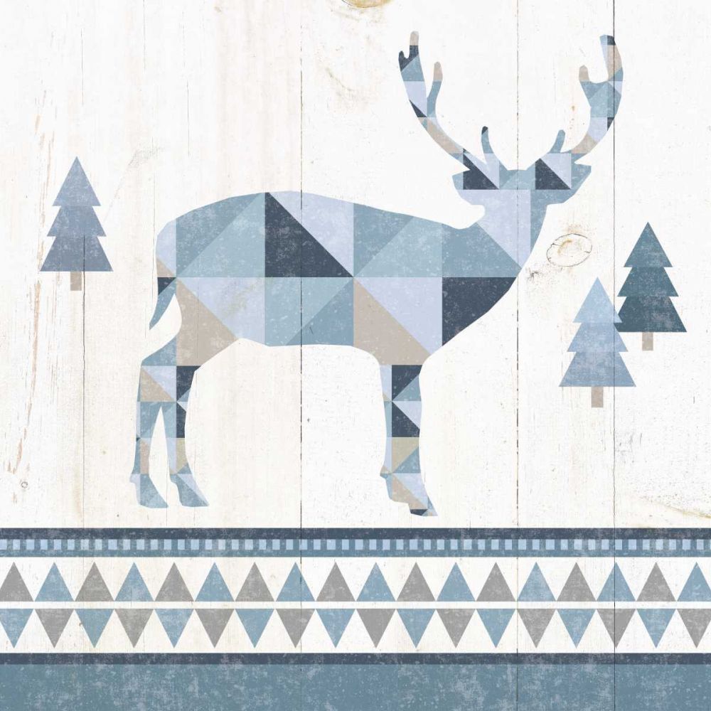 Nordic Geo Lodge Deer I art print by Wild Apple Portfolio for $57.95 CAD