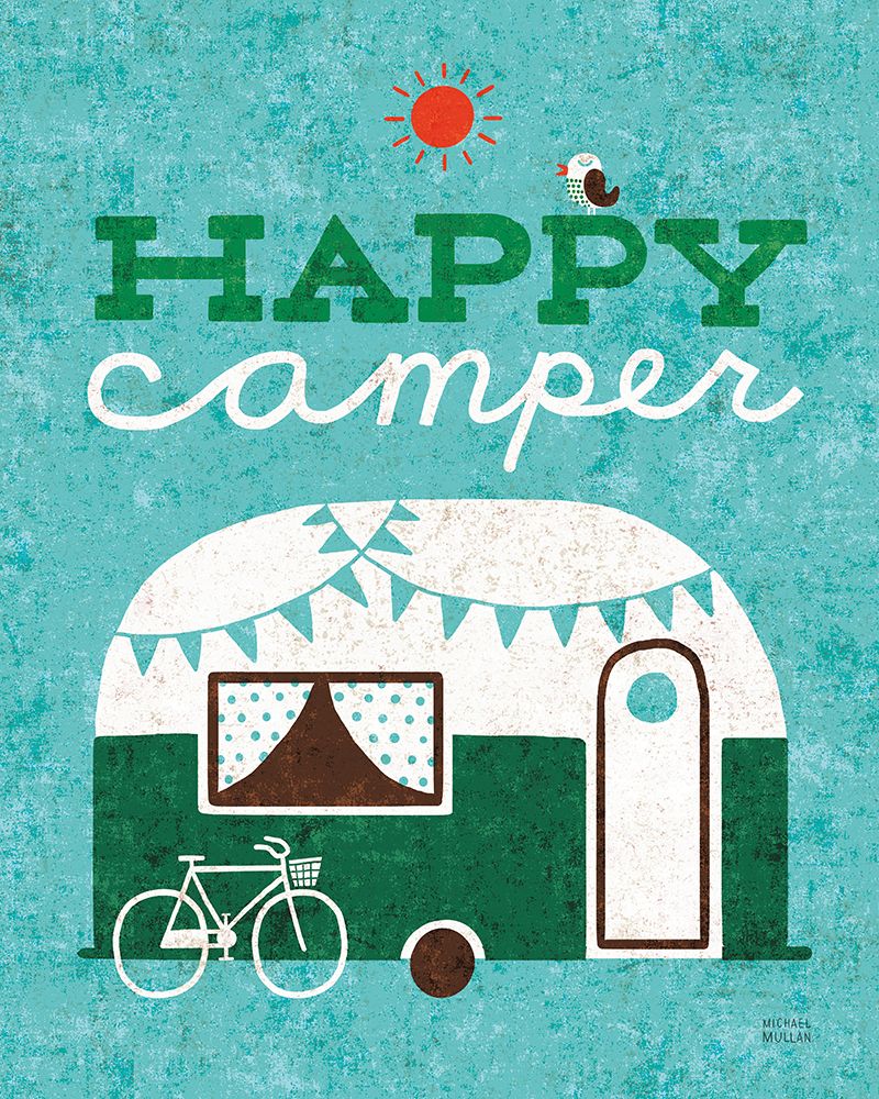 Happy Camper art print by Michael Mullan for $57.95 CAD