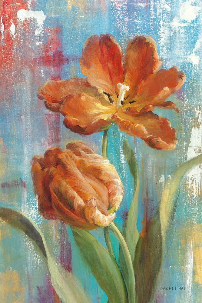 Parrot Tulips II art print by Danhui Nai for $57.95 CAD