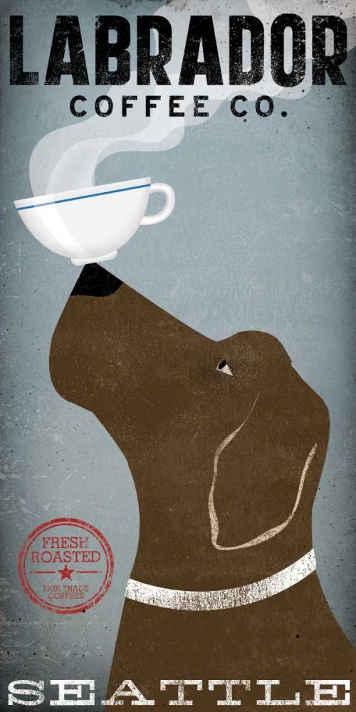 Labrador Coffee Co Seattle art print by Ryan Fowler for $57.95 CAD