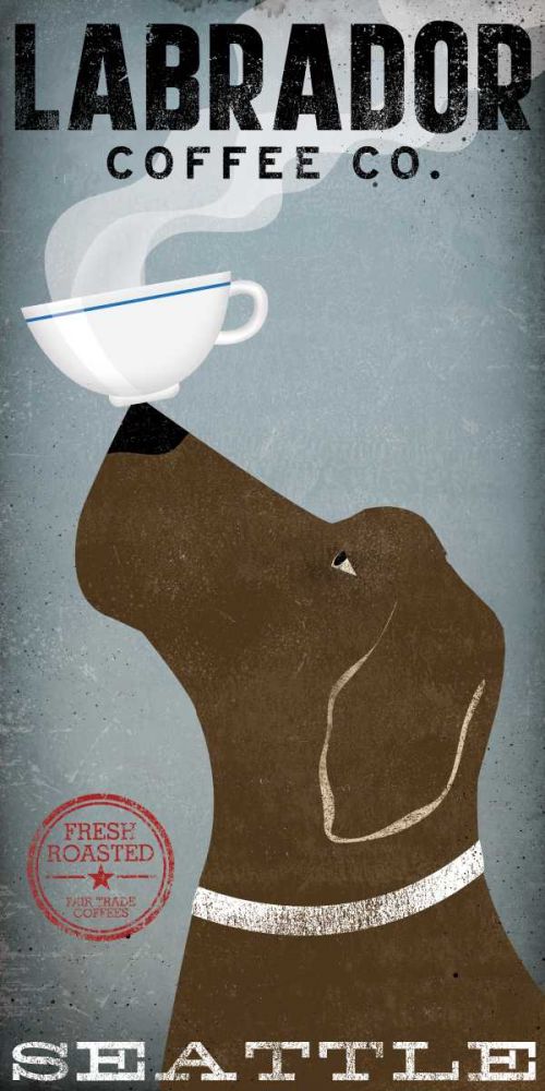 Labrador Coffee Co Seattle art print by Ryan Fowler for $49.95 CAD