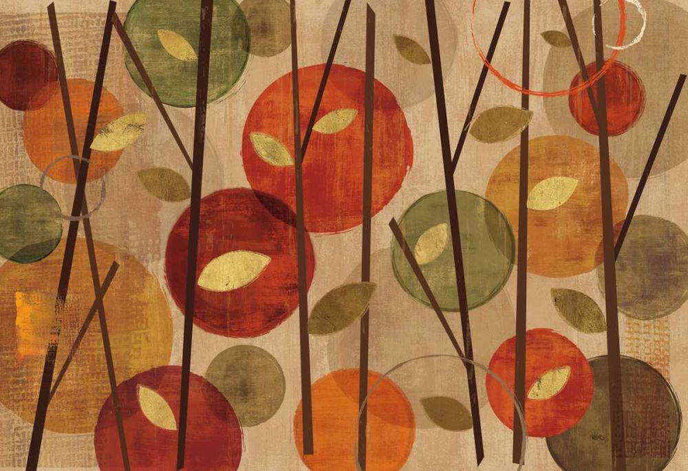 Modern Forest Circles Spice art print by Veronique Charron for $57.95 CAD