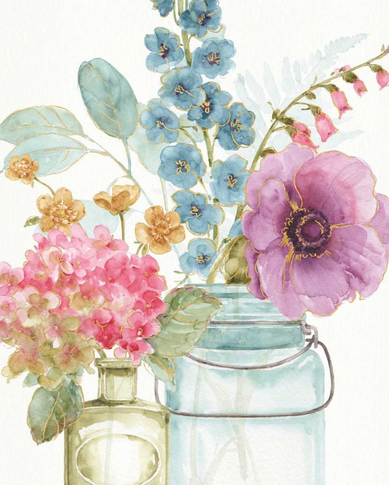 Rainbow Seeds Flowers VIII art print by Lisa Audit for $57.95 CAD