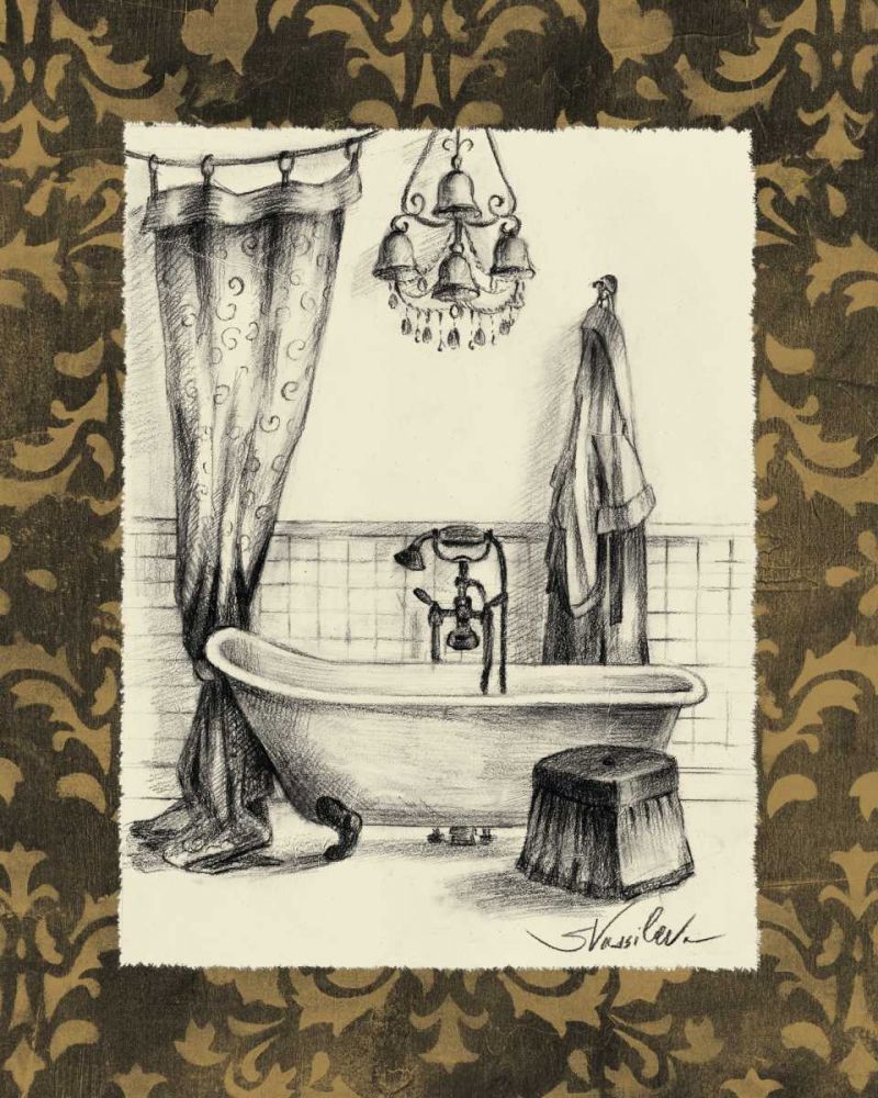 Elegant Bath II art print by Silvia Vassileva for $57.95 CAD