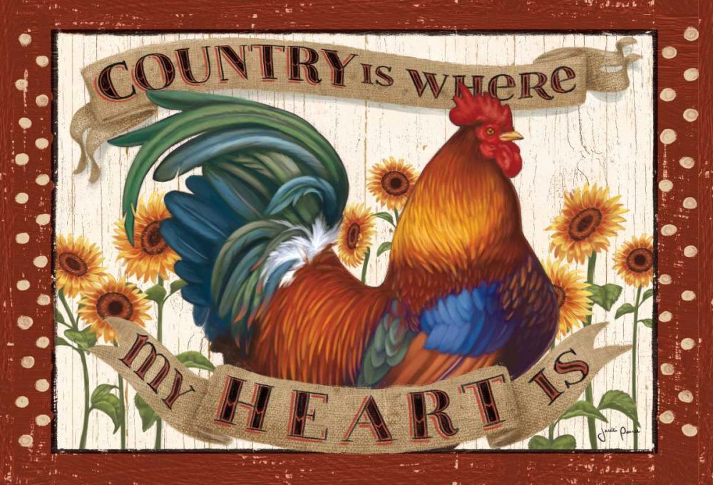 Country Heart I Dots art print by Janelle Penner for $57.95 CAD