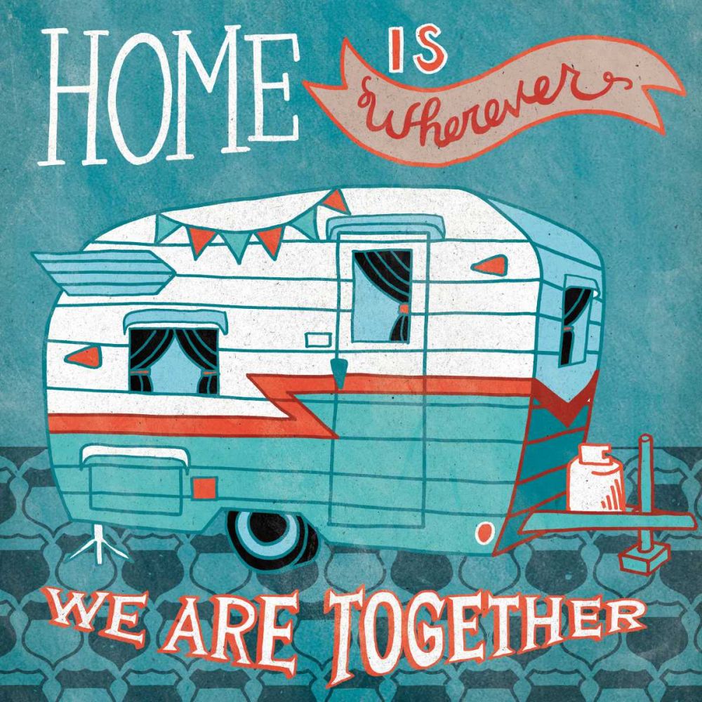 Adventure Love Camper art print by Mary Urban for $57.95 CAD