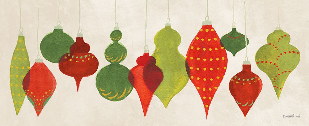 Festive Decorations Ornaments art print by Danhui Nai for $57.95 CAD
