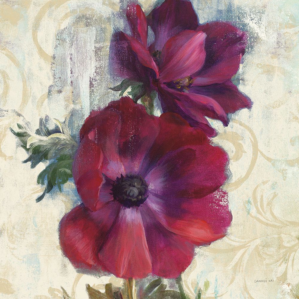 Rich Anemones I on Ivory art print by Danhui Nai for $57.95 CAD