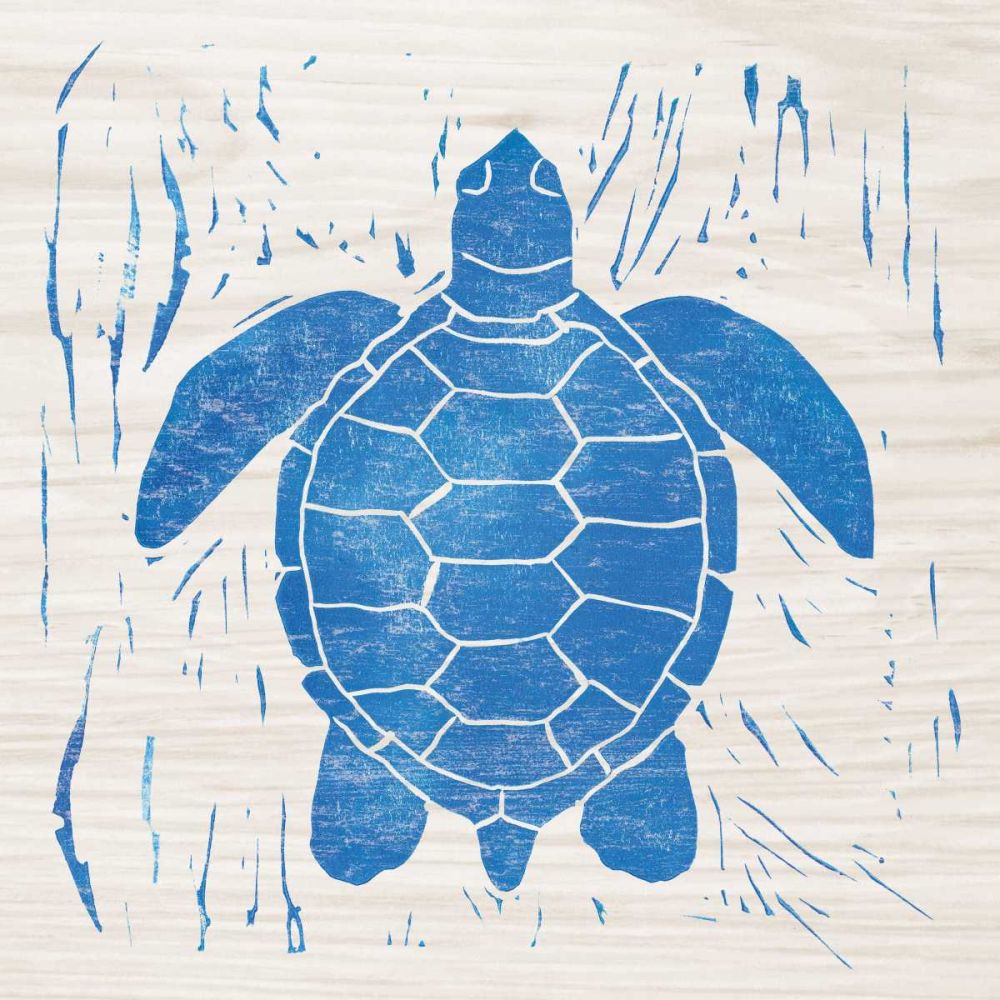 Sea Creature Turtle Blue art print by Courtney Prahl for $57.95 CAD