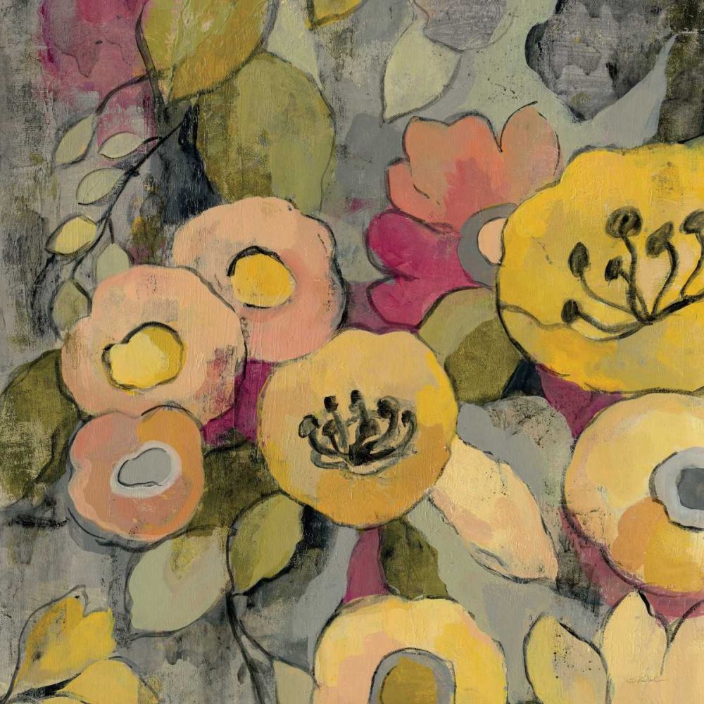 Yellow Floral Duo II art print by Silvia Vassileva for $57.95 CAD