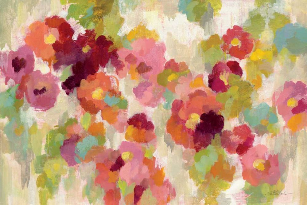 Coral and Emerald Garden I art print by Silvia Vassileva for $57.95 CAD