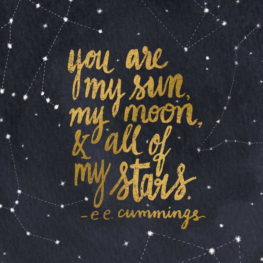 Starry Words III Gold art print by Sara Zieve Miller for $57.95 CAD
