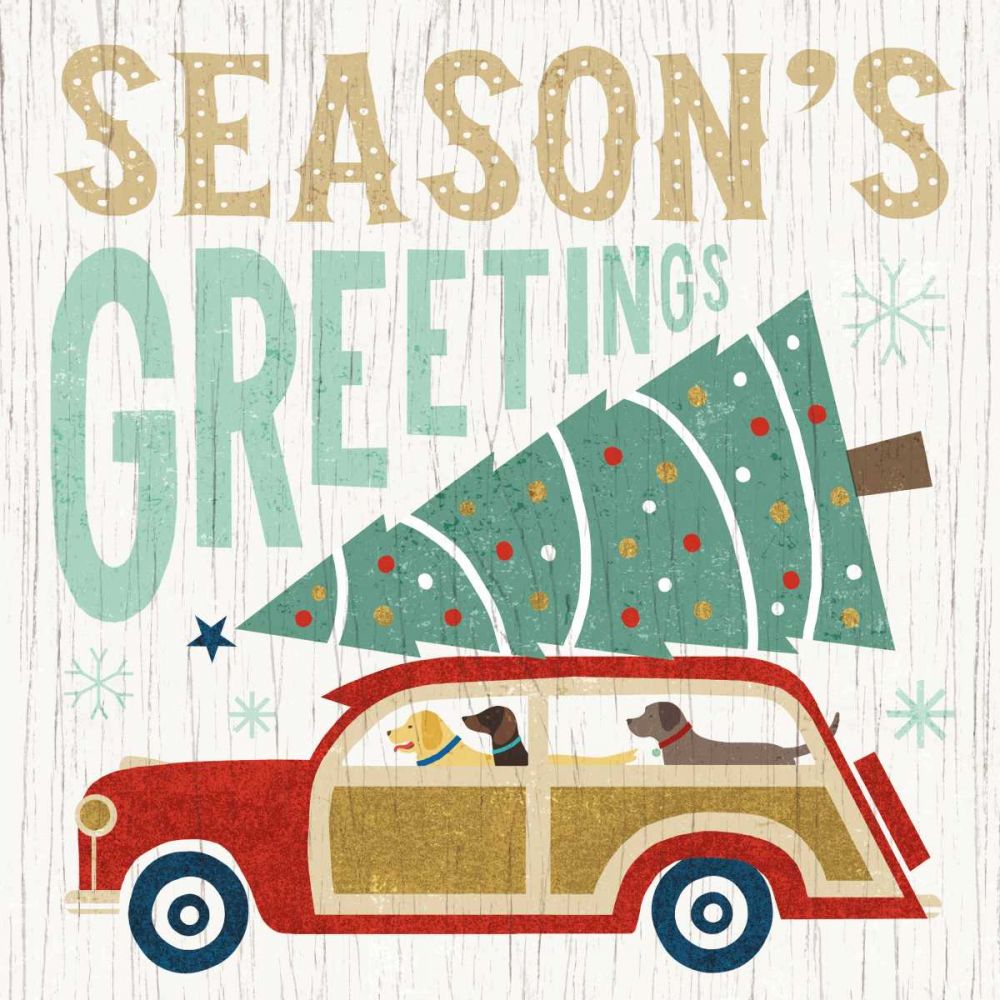 Holiday on Wheels II art print by Michael Mullan for $57.95 CAD