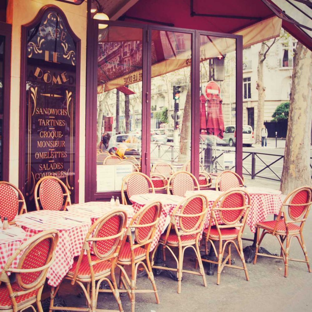 Cafe le D├┤me art print by Laura Marshall for $57.95 CAD