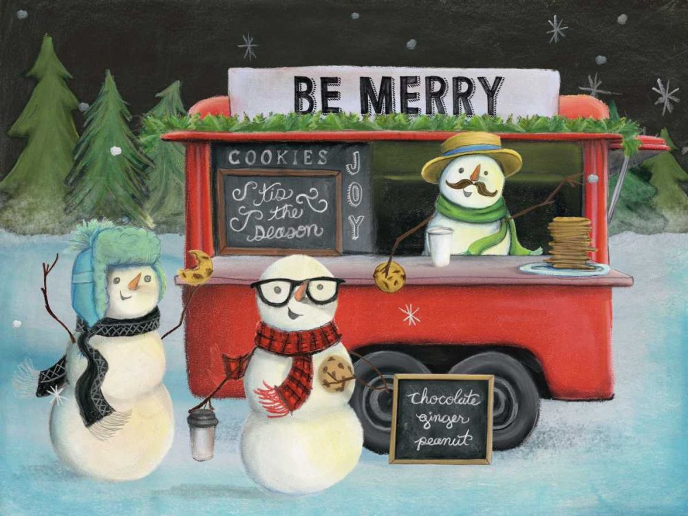Christmas on Wheels III art print by Mary Urban for $57.95 CAD
