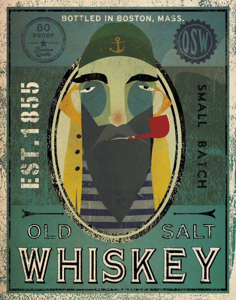 Fisherman VII Old Salt Whiskey art print by Ryan Fowler for $57.95 CAD