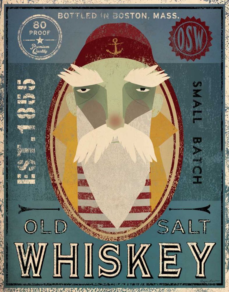 Fisherman VIII Old Salt Whiskey art print by Ryan Fowler for $57.95 CAD