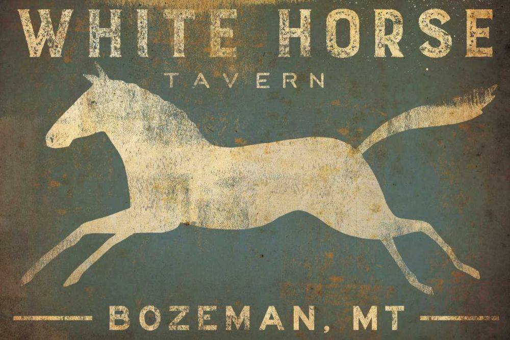 White Horse Running art print by Ryan Fowler for $57.95 CAD