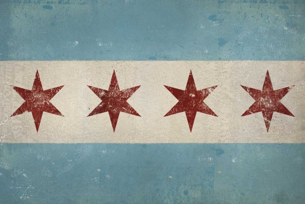 Chicago Flag art print by Ryan Fowler for $57.95 CAD