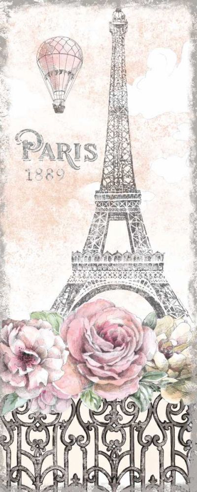 Paris Roses Panel VIII art print by Beth Grove for $57.95 CAD