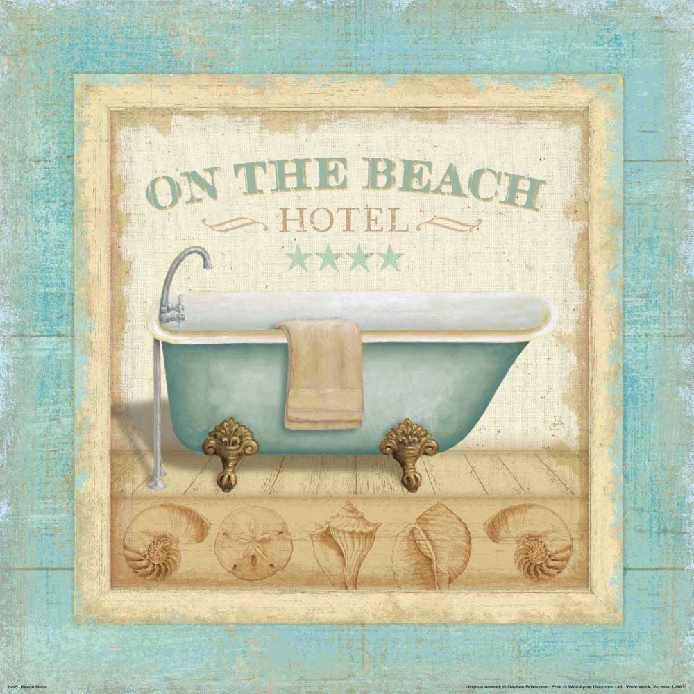 Beach Hotel I art print by Daphne Brissonnet for $57.95 CAD