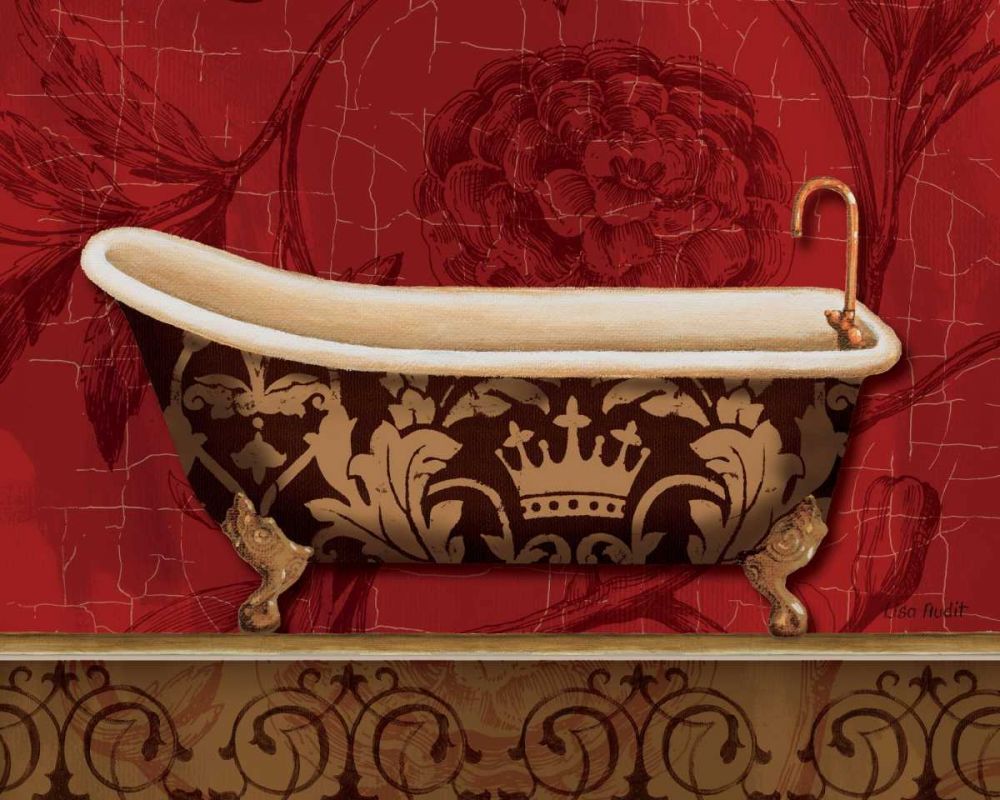 Royal Red Bath II art print by Lisa Audit for $57.95 CAD