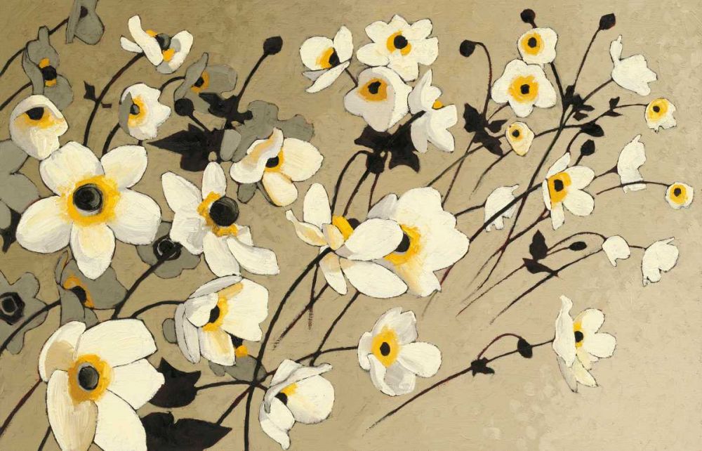 Anemones Japonaises Blancs art print by Shirley Novak for $57.95 CAD