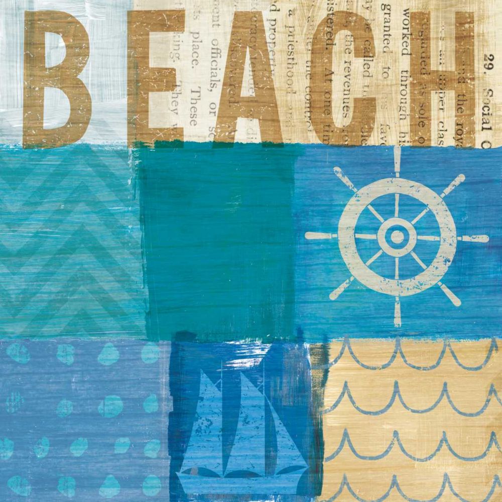 Beachscape Collage IV art print by Michael Mullan for $57.95 CAD