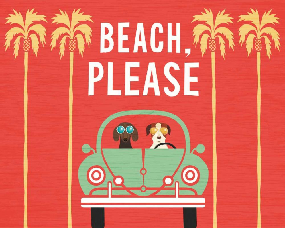 Beach Bums Beetle I art print by Michael Mullan for $57.95 CAD