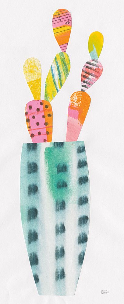 Collage Cactus I Crop art print by Melissa Averinos for $57.95 CAD