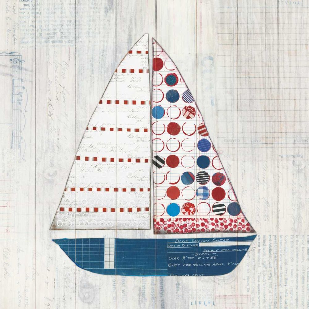 Wind and Waves I Nautical art print by Courtney Prahl for $57.95 CAD