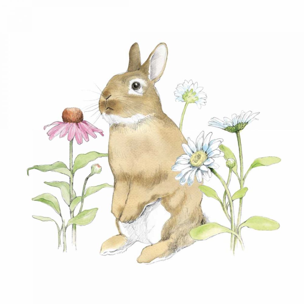 Wildflower Bunnies IV art print by Beth Grove for $57.95 CAD